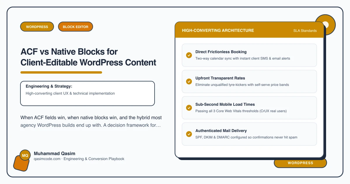 ACF vs Native Blocks for Client-Editable WordPress Content