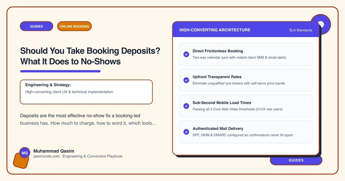 Should You Take Booking Deposits? What It Does to No-Shows