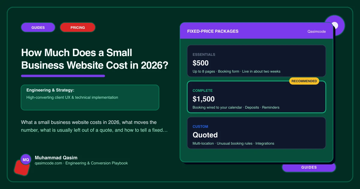 How Much Does a Small Business Website Cost in 2026?