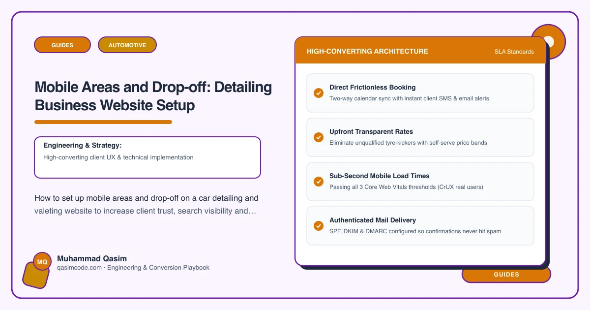 Mobile Areas and Drop-off: Detailing Business Website Setup