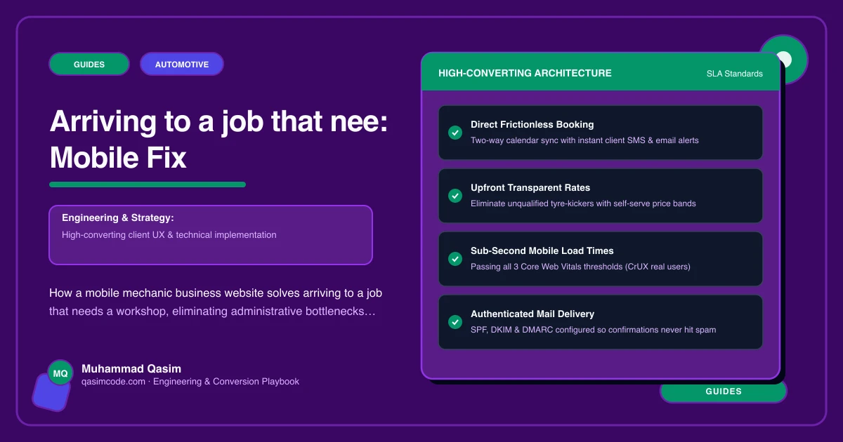 Arriving to a job that nee: Mobile Fix