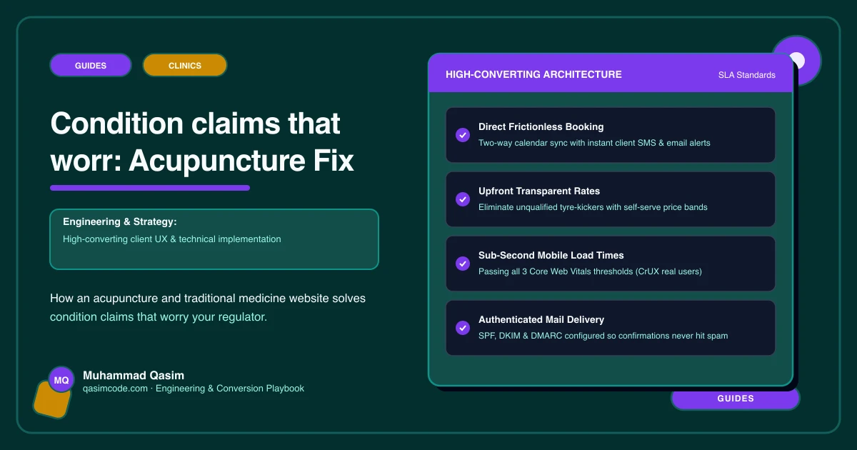 Condition claims that worr: Acupuncture Fix
