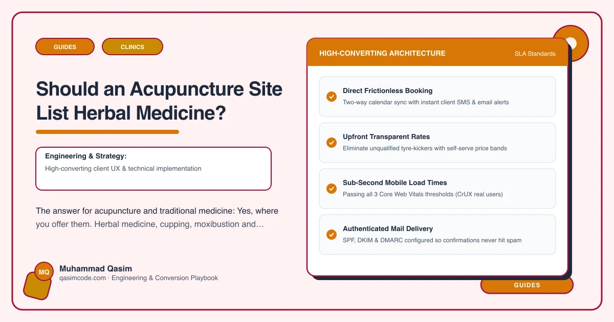 Should an Acupuncture Site List Herbal Medicine?