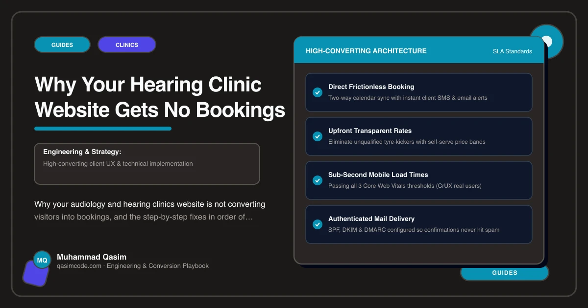Why Your Hearing Clinic Website Gets No Bookings