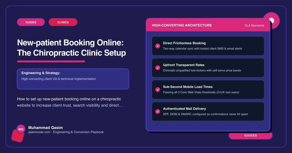 New-patient Booking Online: The Chiropractic Clinic Setup