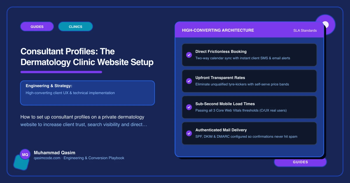 Consultant Profiles: The Dermatology Clinic Website Setup