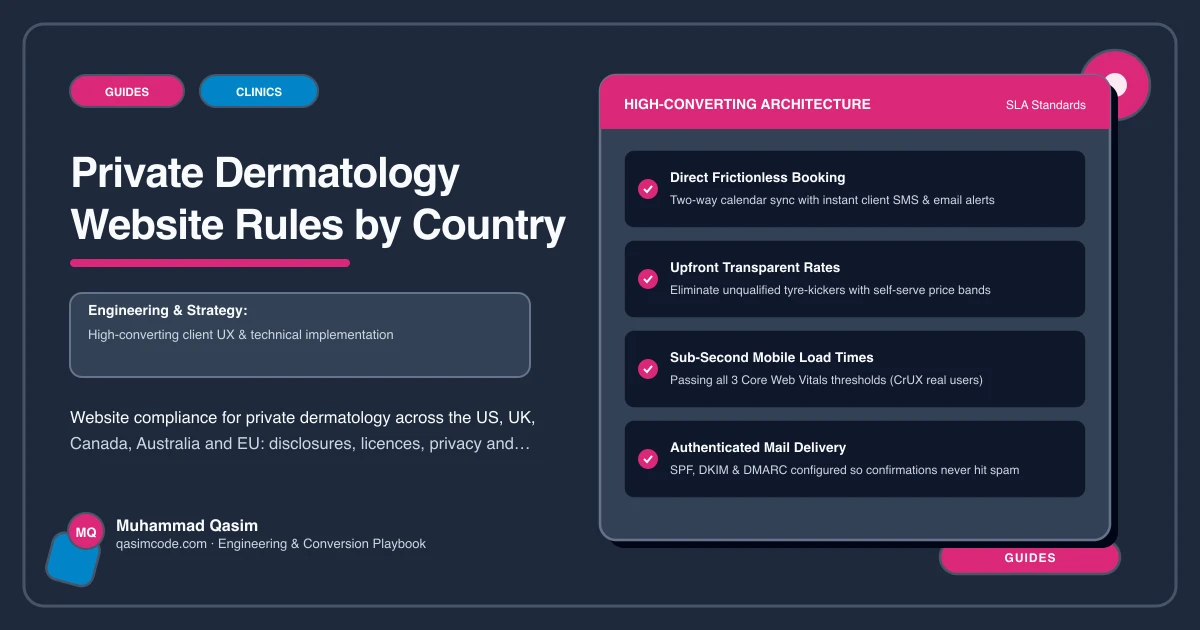 Private Dermatology Website Rules by Country