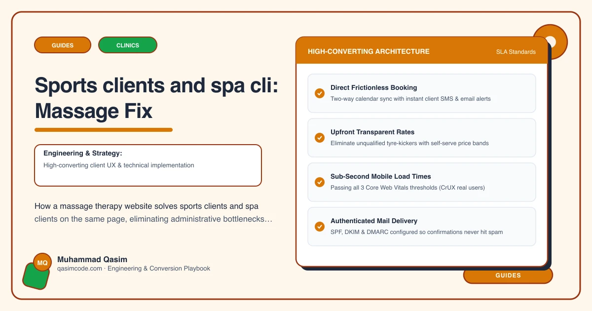 Sports clients and spa cli: Massage Fix