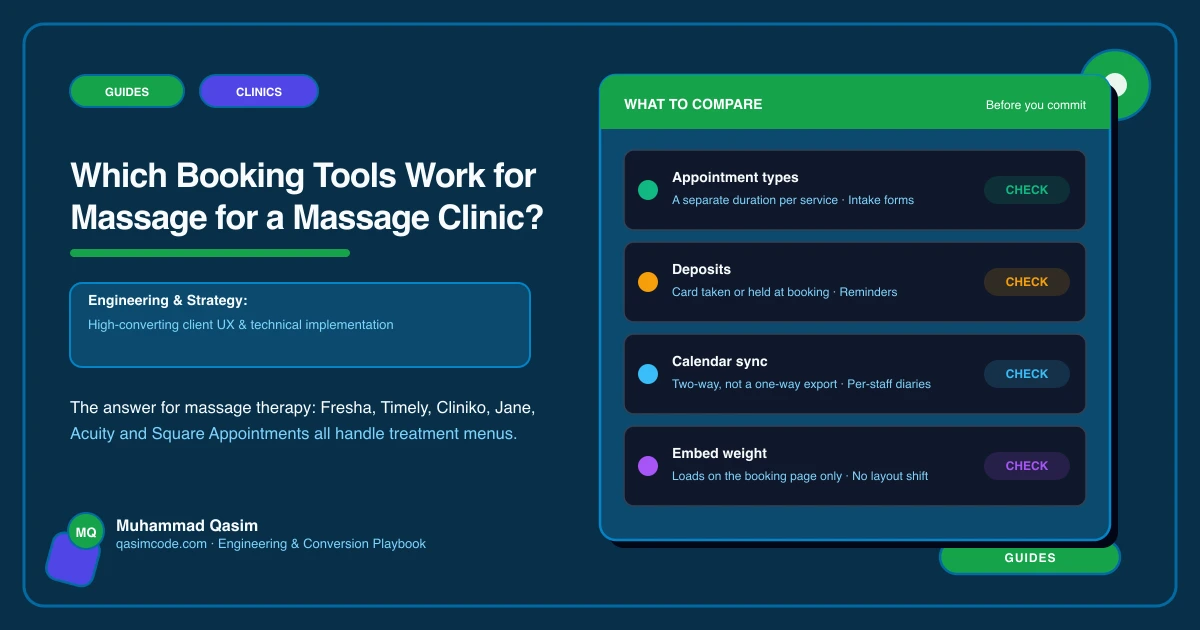 Which Booking Tools Work for Massage for a Massage Clinic?