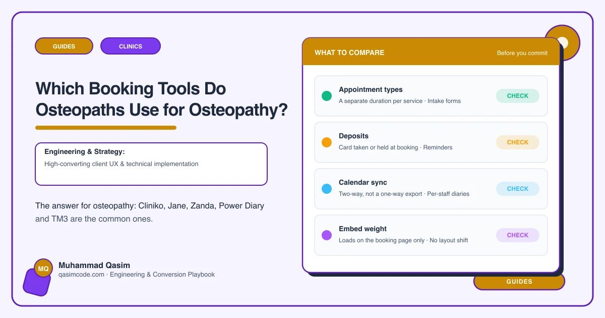 Which Booking Tools Do Osteopaths Use for Osteopathy?