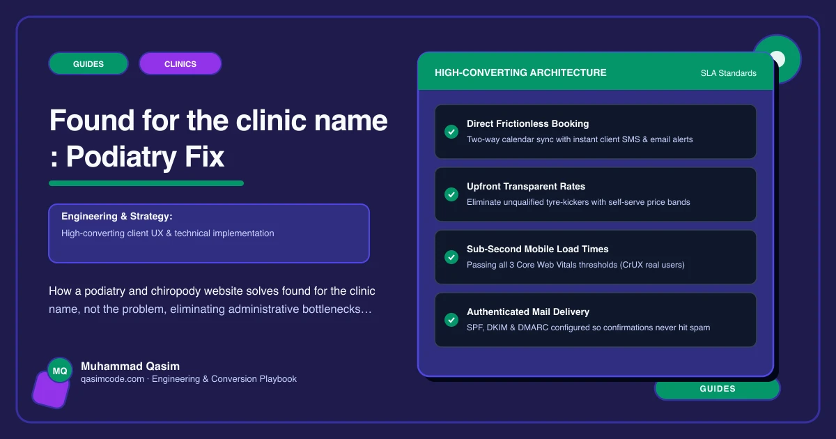Found for the clinic name : Podiatry Fix