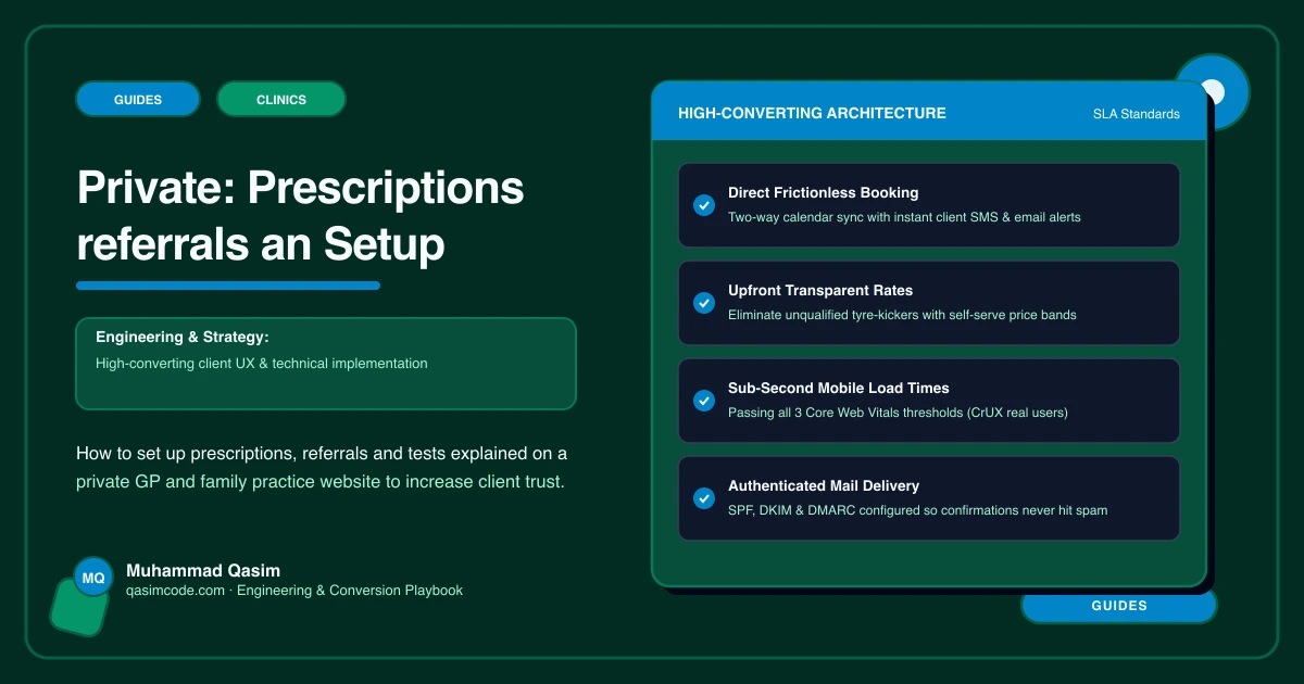 Private: Prescriptions referrals an Setup