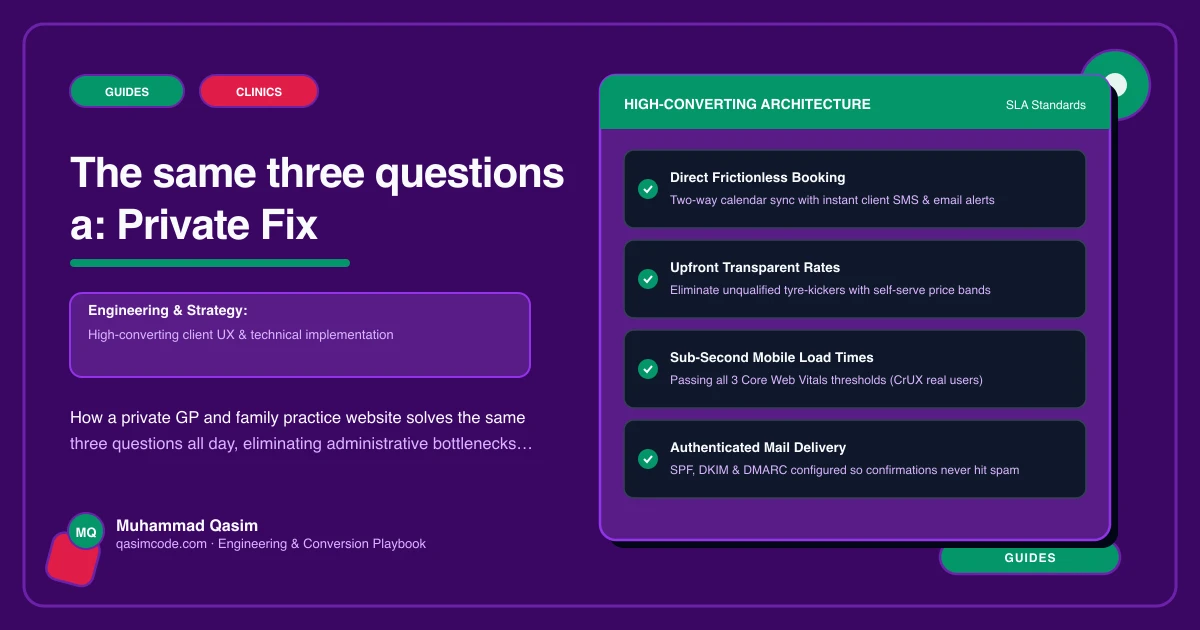 The same three questions a: Private Fix