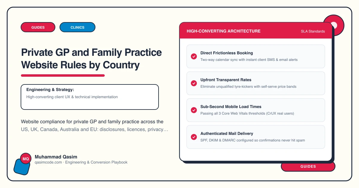 Private GP and Family Practice Website Rules by Country