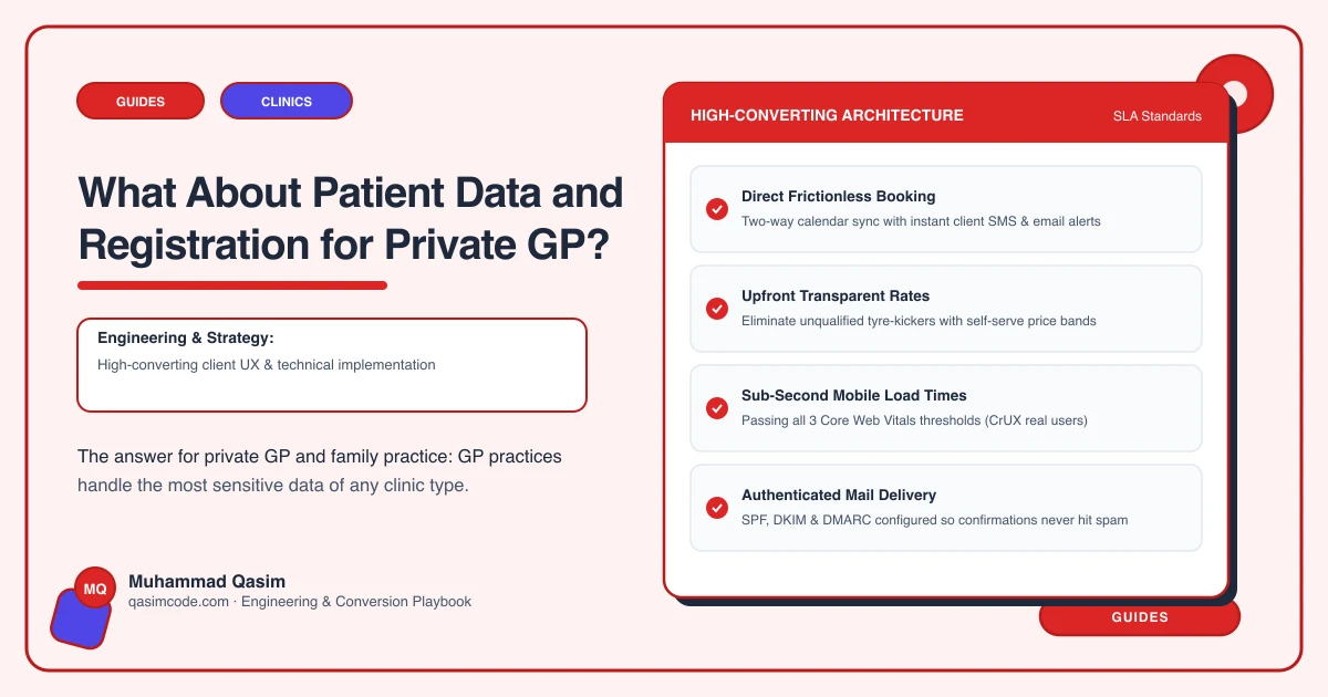 What About Patient Data and Registration for Private GP?