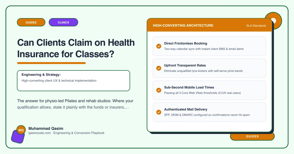 Can Clients Claim on Health Insurance for Classes?