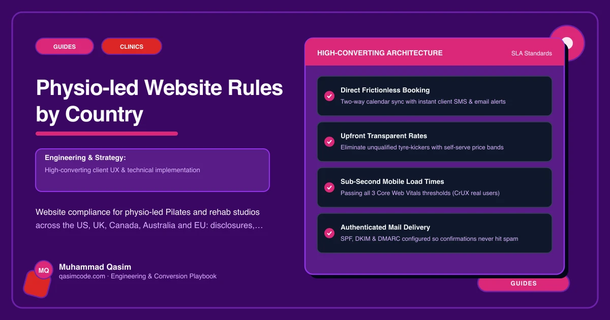 Physio-led Website Rules by Country