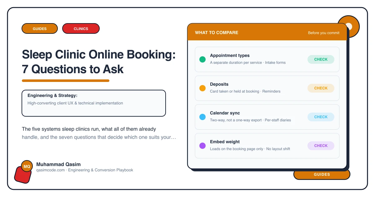 Sleep Clinic Online Booking: 7 Questions to Ask
