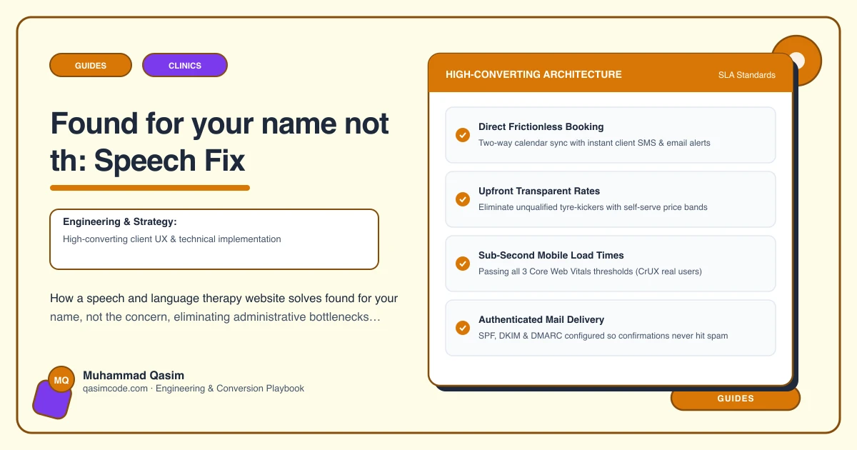 Found for your name not th: Speech Fix