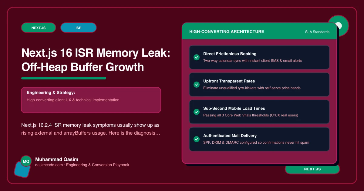 Next.js 16 ISR Memory Leak: Off-Heap Buffer Growth