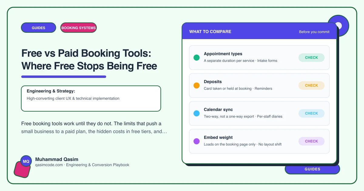 Free vs Paid Booking Tools: Where Free Stops Being Free