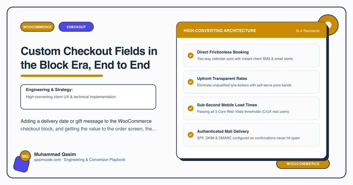 Custom Checkout Fields in the Block Era, End to End