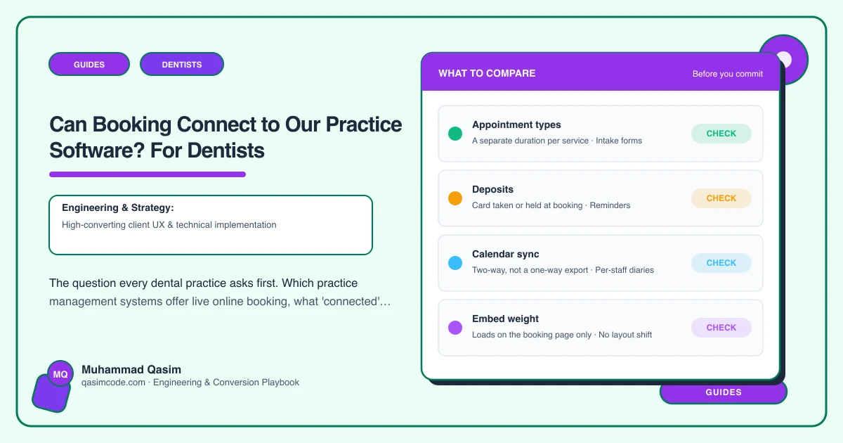 Can Booking Connect to Our Practice Software? For Dentists