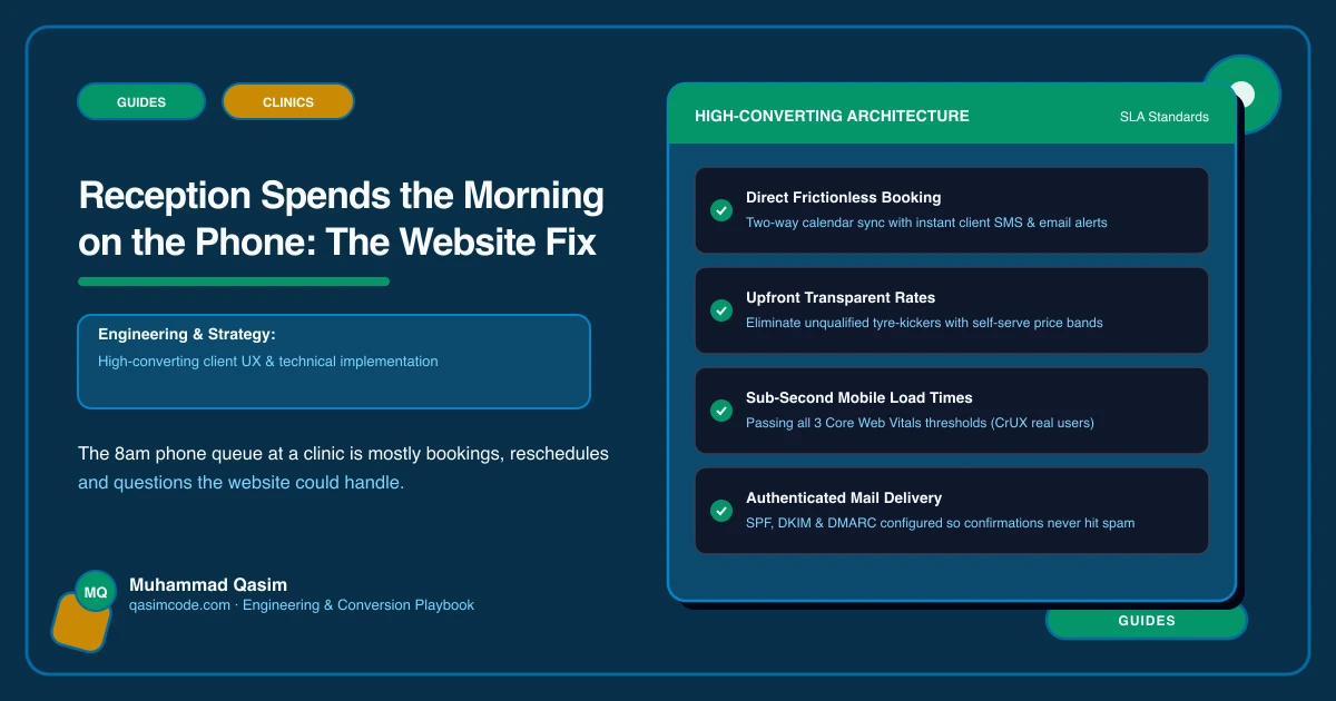 Reception Spends the Morning on the Phone: The Website Fix
