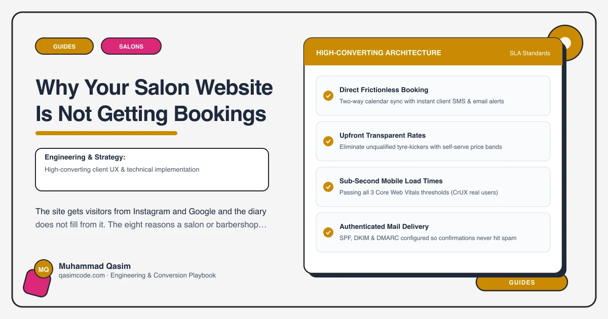 Why Your Salon Website Is Not Getting Bookings