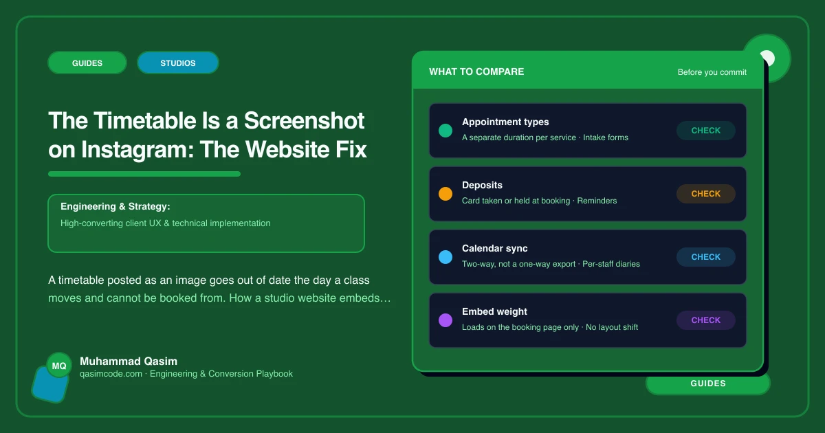The Timetable Is a Screenshot on Instagram: The Website Fix