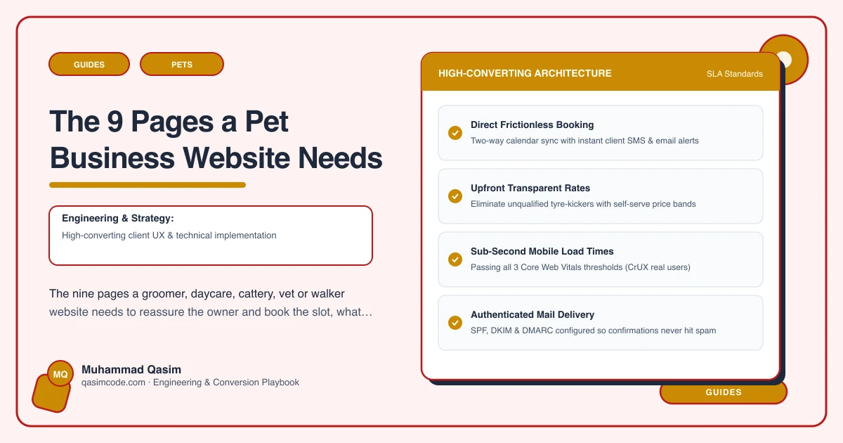 The 9 Pages a Pet Business Website Needs
