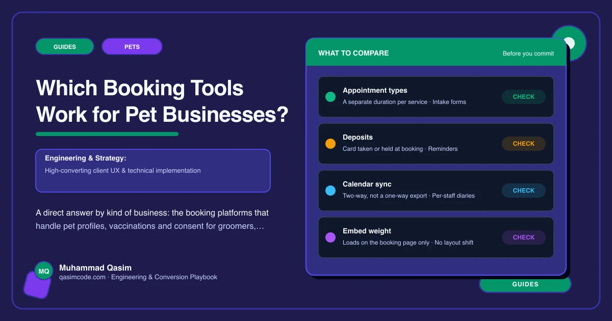 Which Booking Tools Work for Pet Businesses?