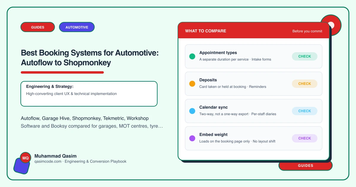 Best Booking Systems for Automotive: Autoflow to Shopmonkey