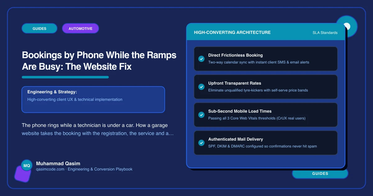 Bookings by Phone While the Ramps Are Busy: The Website Fix