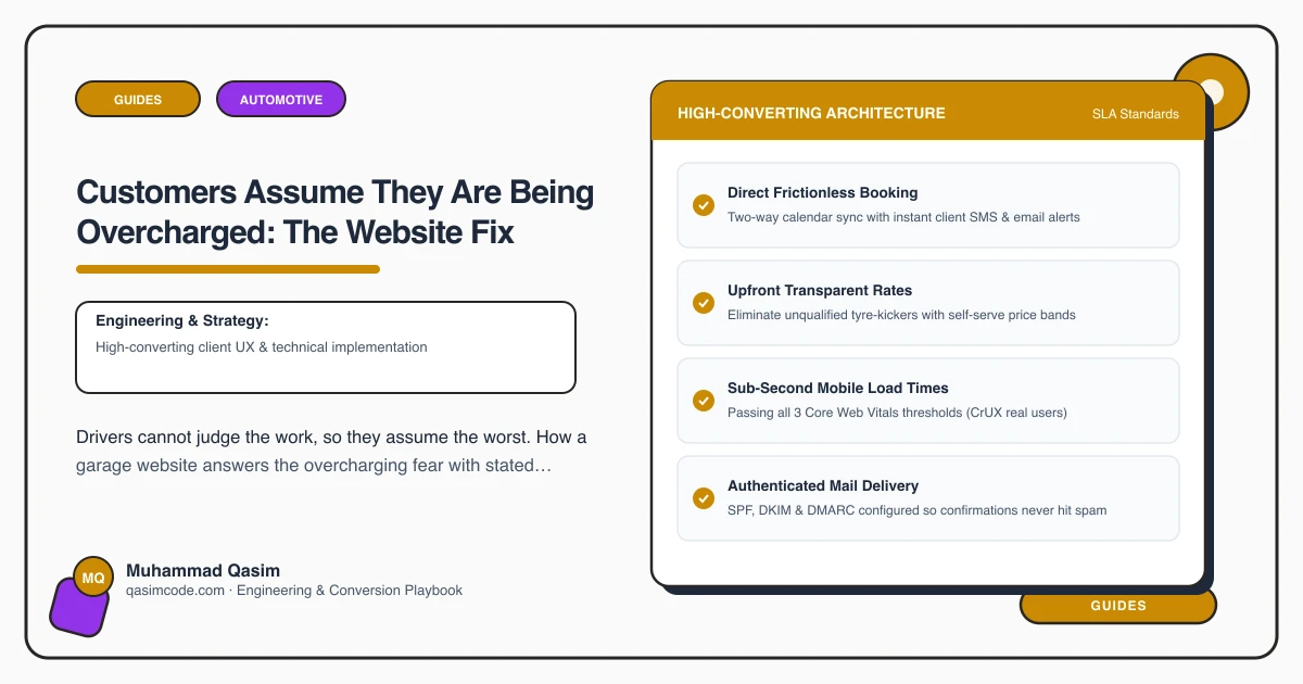 Customers Assume They Are Being Overcharged: The Website Fix