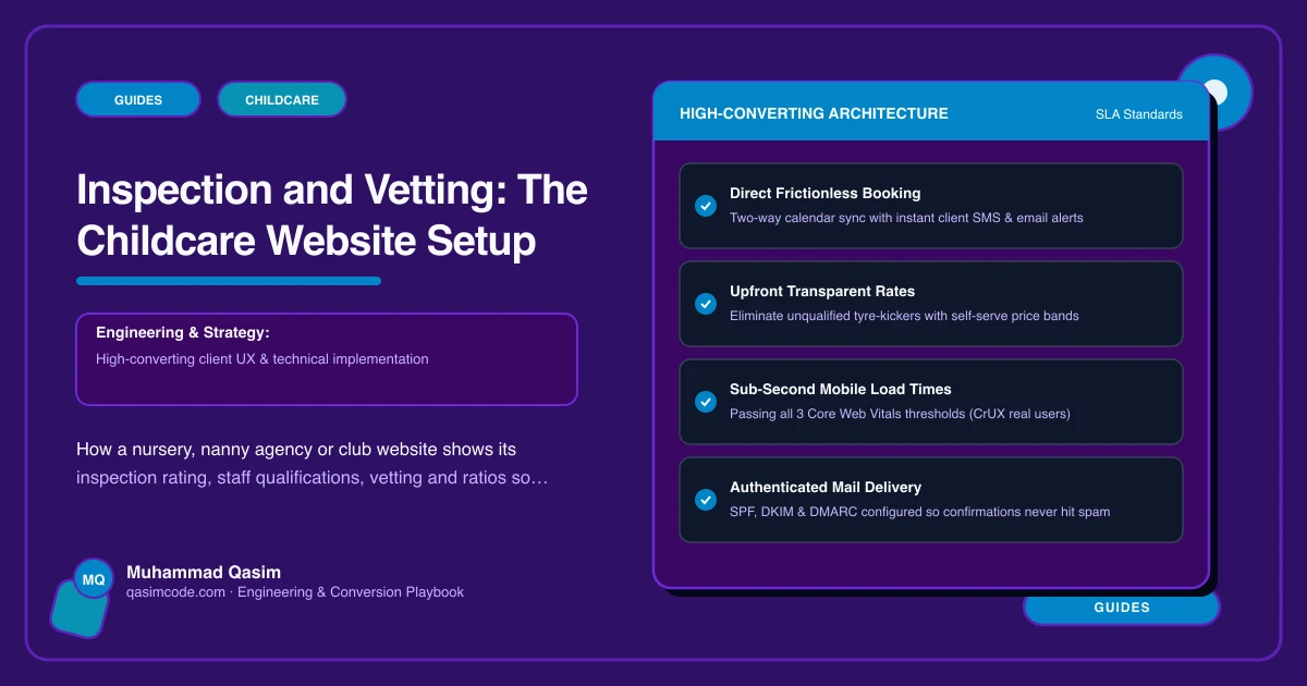 Inspection and Vetting: The Childcare Website Setup