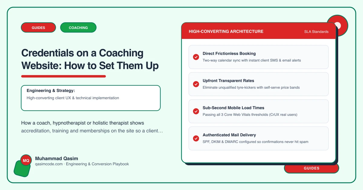 Credentials on a Coaching Website: How to Set Them Up