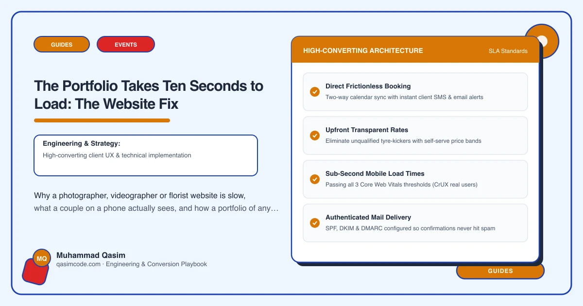 The Portfolio Takes Ten Seconds to Load: The Website Fix