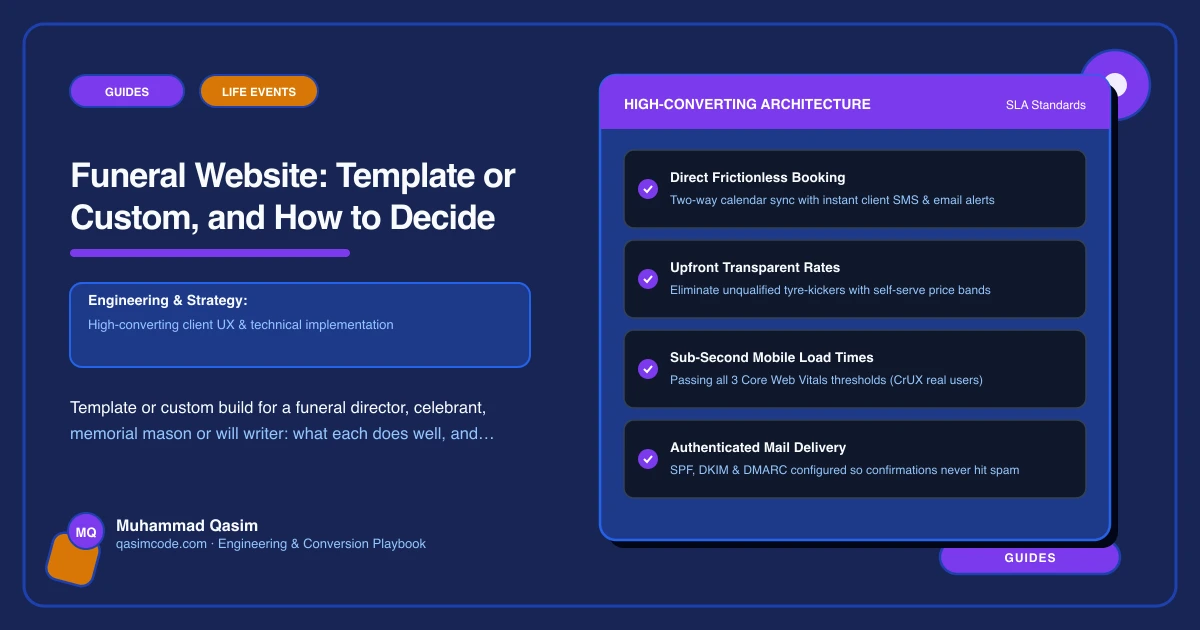 Funeral Website: Template or Custom, and How to Decide