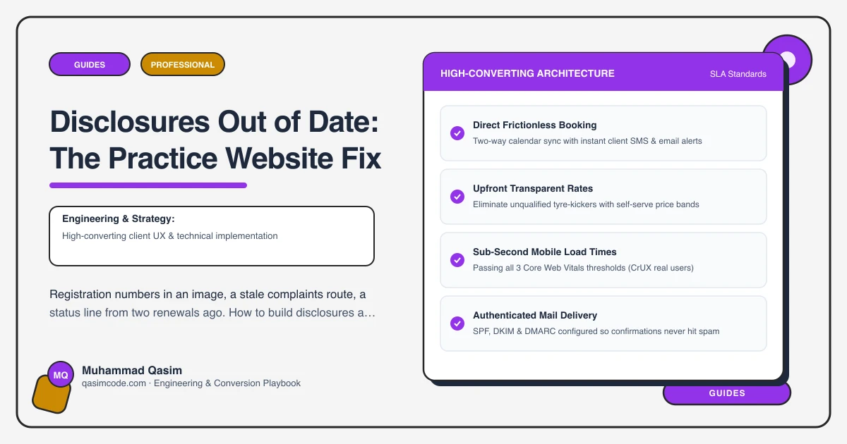 Disclosures Out of Date: The Practice Website Fix