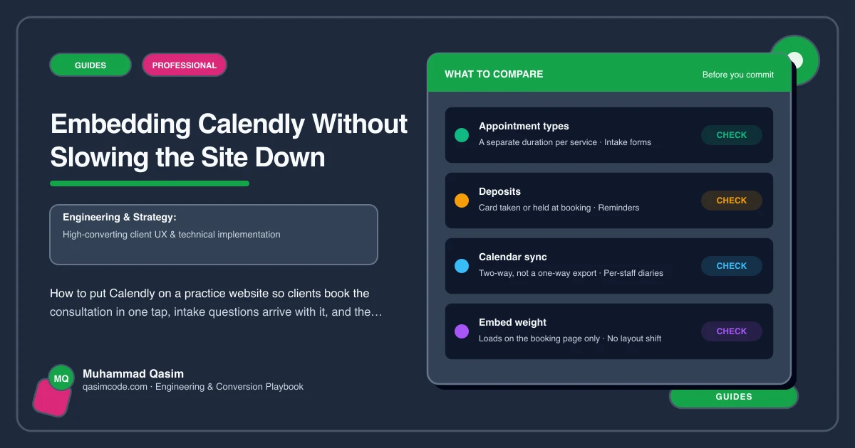 Embedding Calendly Without Slowing the Site Down