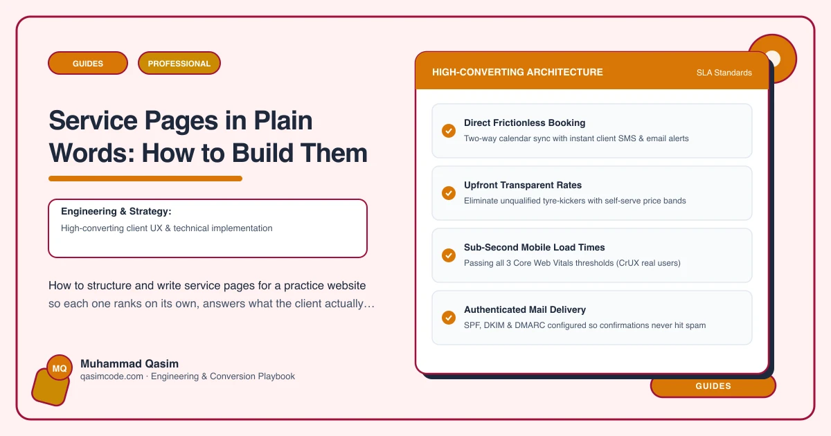 Service Pages in Plain Words: How to Build Them