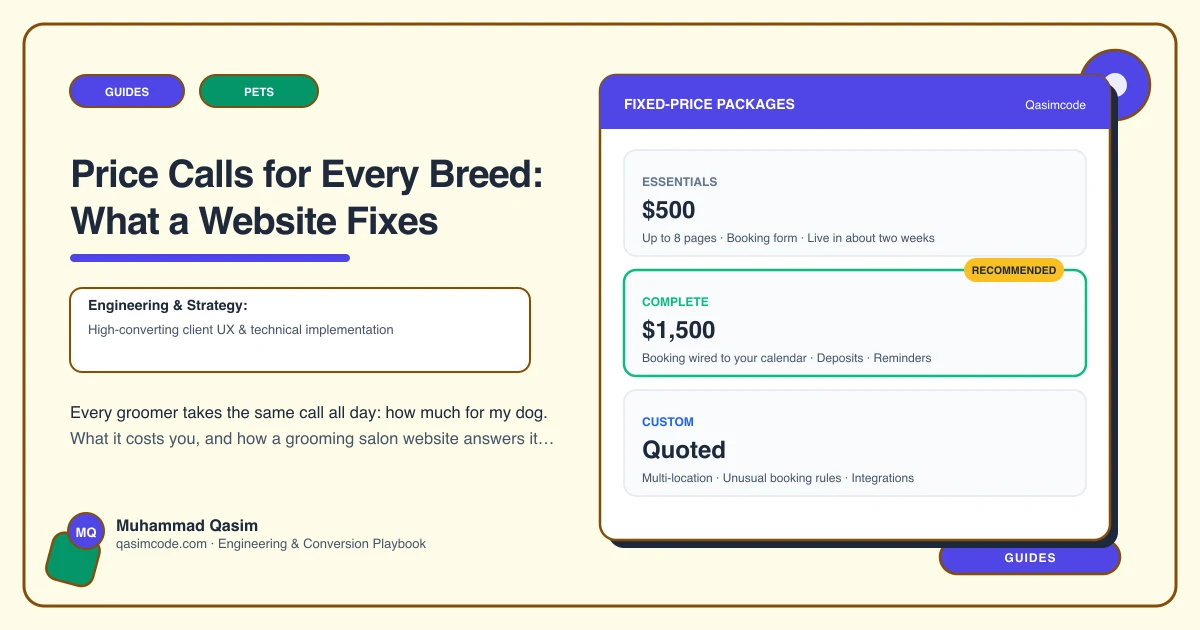 Price Calls for Every Breed: What a Website Fixes