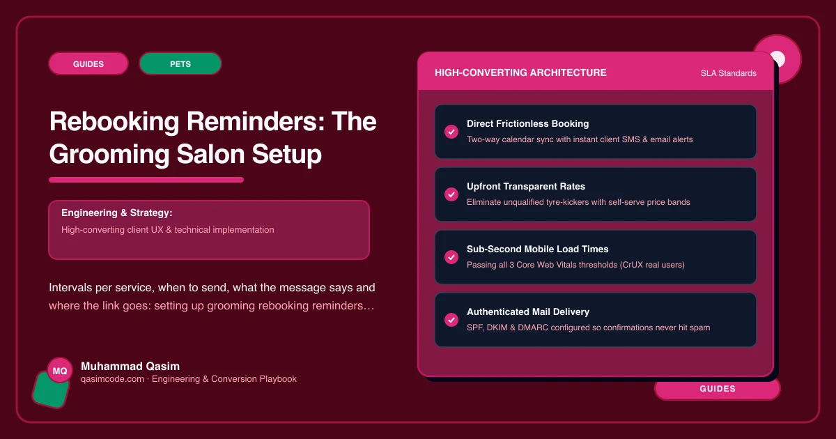Rebooking Reminders: The Grooming Salon Setup