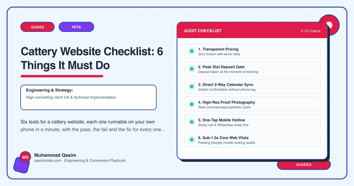 Cattery Website Checklist: 6 Things It Must Do
