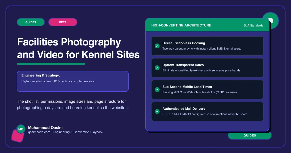 Facilities Photography and Video for Kennel Sites