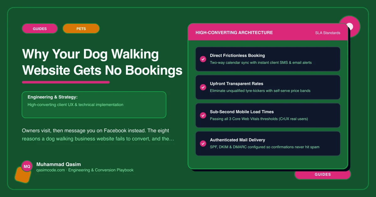 Why Your Dog Walking Website Gets No Bookings