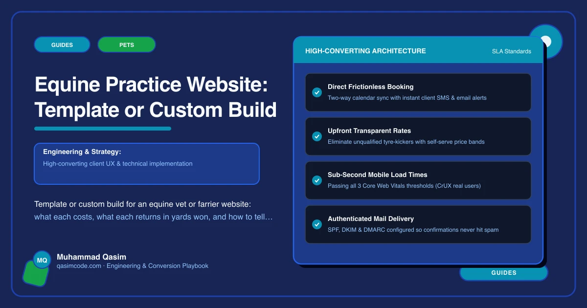 Equine Practice Website: Template or Custom Build