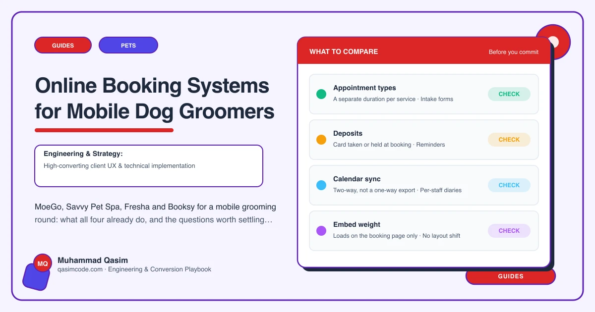Online Booking Systems for Mobile Dog Groomers