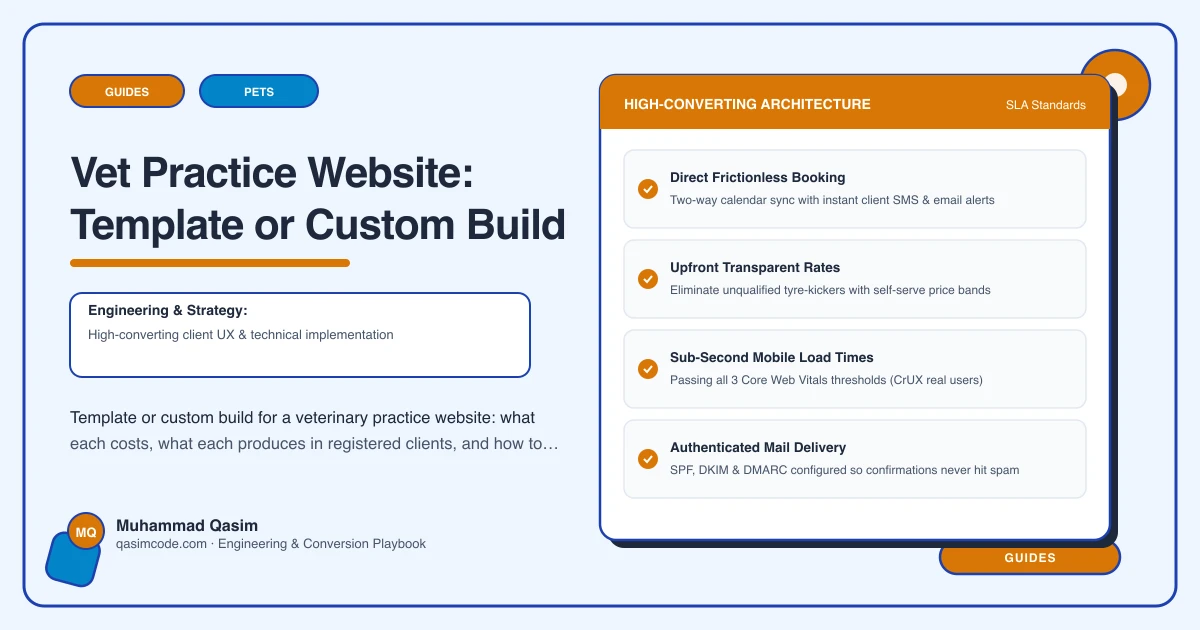 Vet Practice Website: Template or Custom Build